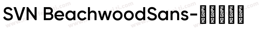 SVN BeachwoodSans字体转换